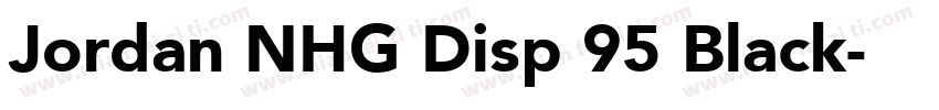 Jordan NHG Disp 95 Black字体转换